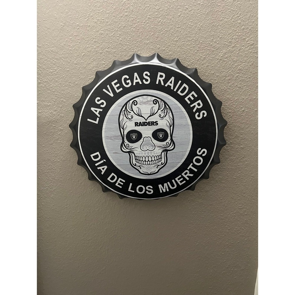 Metal bottle cap sign